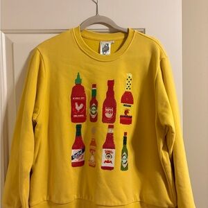 Queen of Sparkles Yellow Hot Sauce sweatshirt